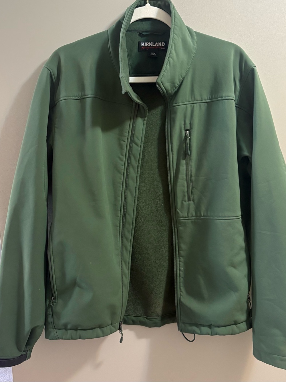 Unisex Green Kirkland Windbreaker Jacket